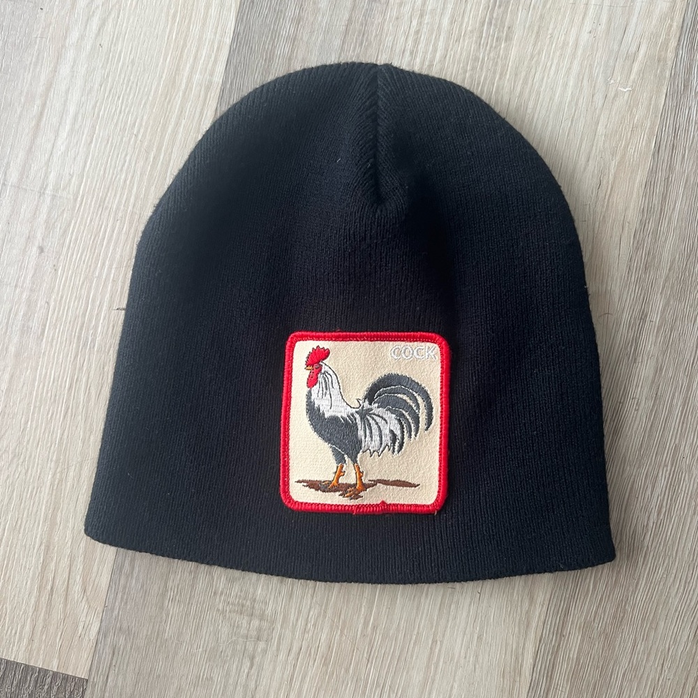 Goorin Bros. Morning Call Rooster Beanie Black